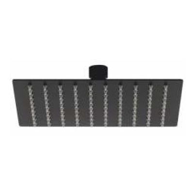 SOFFIONE DOCCIA QUADRO NERO