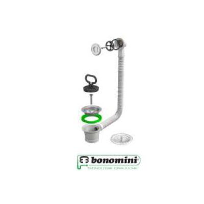 PILETTA IN PVC PER LAVELLI INOX C/TROPPO PIENO TONDO