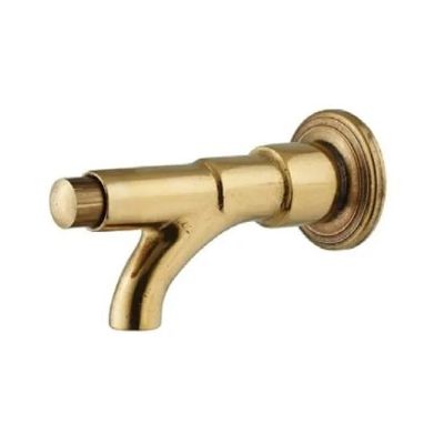 RUBINETTO TEMPORIZZATO FRONTALE 1/2 OTTONE GIALLO LUCIDO