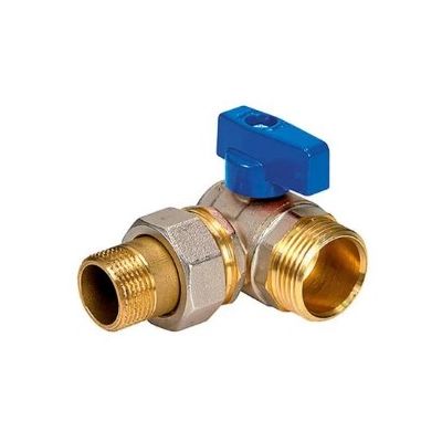 VALVOLA SFERA C/MANIGLIA BLU FRONTALE