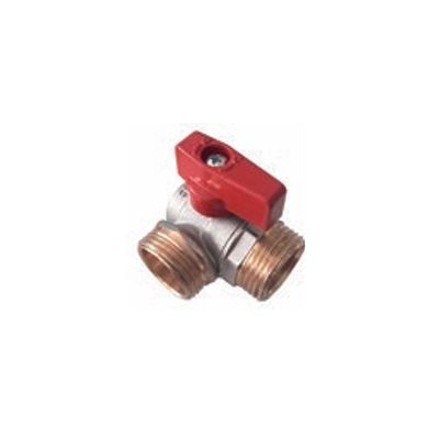 VALVOLA SFERA C/MANIGLIA ROSSA FRONTALE