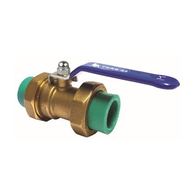 VALVOLA PPR A SFERA METALLO C/LEVA