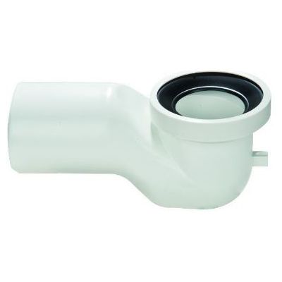 CURVA BIANCA WC A COLLO DI CIGNO C/MORSETTO