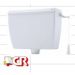 CASSETTA WC ALTA PVC C/COPERCHIO E CATENELLA BIANCA