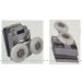 COPPIA RUOTE DOPPIE PER BOX DOCCIA DM 23 ATTACCO INF. IN METALLO CROMATO X VETRO 6-8 MM (FORO VETRO 11MM)
