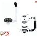 PILETTA IN MOPLEN 1-1/2X90 X LAVELLO INOX CON TROPPOPIENO CR (CP72C7T3) TONDO