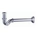 SIFONE OTTONE CROMATO AD ESSE 1-1/4 SENZA PILETTA (DADO ESAGONALE)
