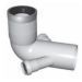 RACC/PPS CURVA WC DM110 PROLUNGATA C/DERIVAZ 45° DM50 DX+SX 