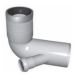 RACC/PPS CURVA WC DM110 PROLUNGATA C/DERIVAZ 45° DM50 SX