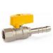 RUBINETTO DRITTO GAS METANO CON PORTAGOMMA 1/2"X14 F