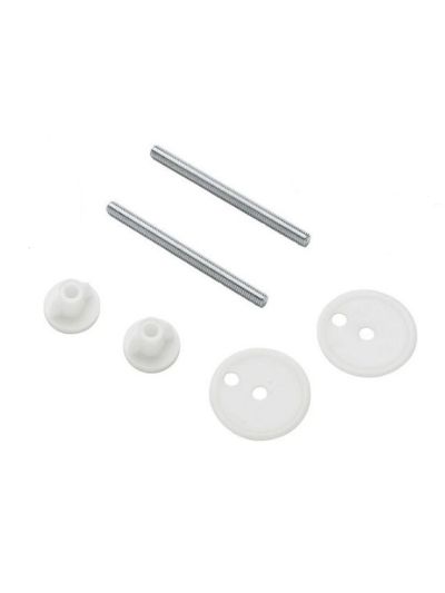 SET FISSAGGIO PER CERNIERE WC A FARFALLA