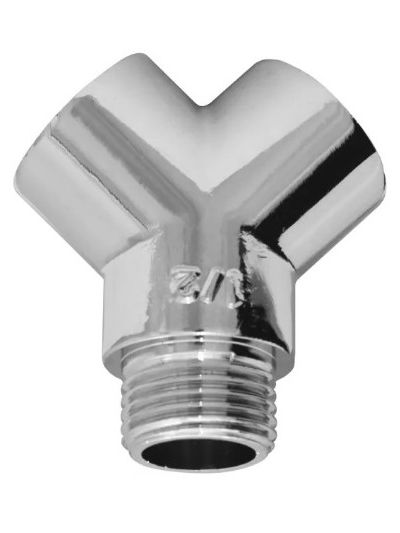 RACCORDO Y 3VIE IN OTTONE CROMATO