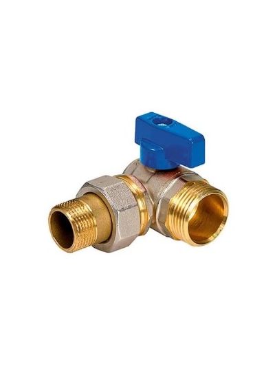 VALVOLA SFERA C/MANIGLIA BLU FRONTALE