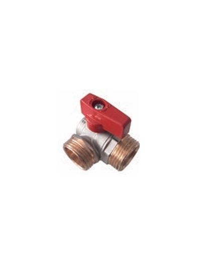 VALVOLA SFERA C/MANIGLIA ROSSA FRONTALE